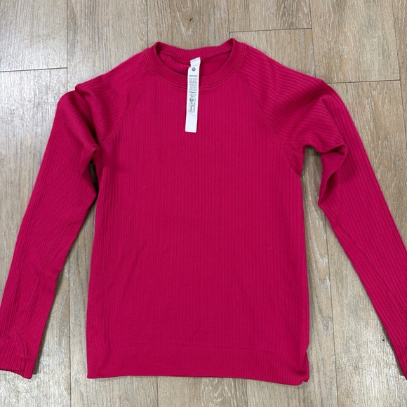 lululemon athletica Long Sleeve Top - Pink - Picture 2 of 3